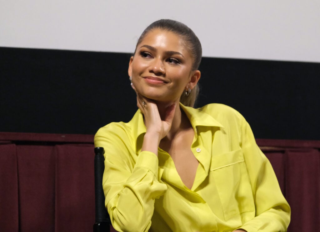 Zendaya stuns in a tennis flavored ensemble on April 18, 2024, a nod to Challengers.