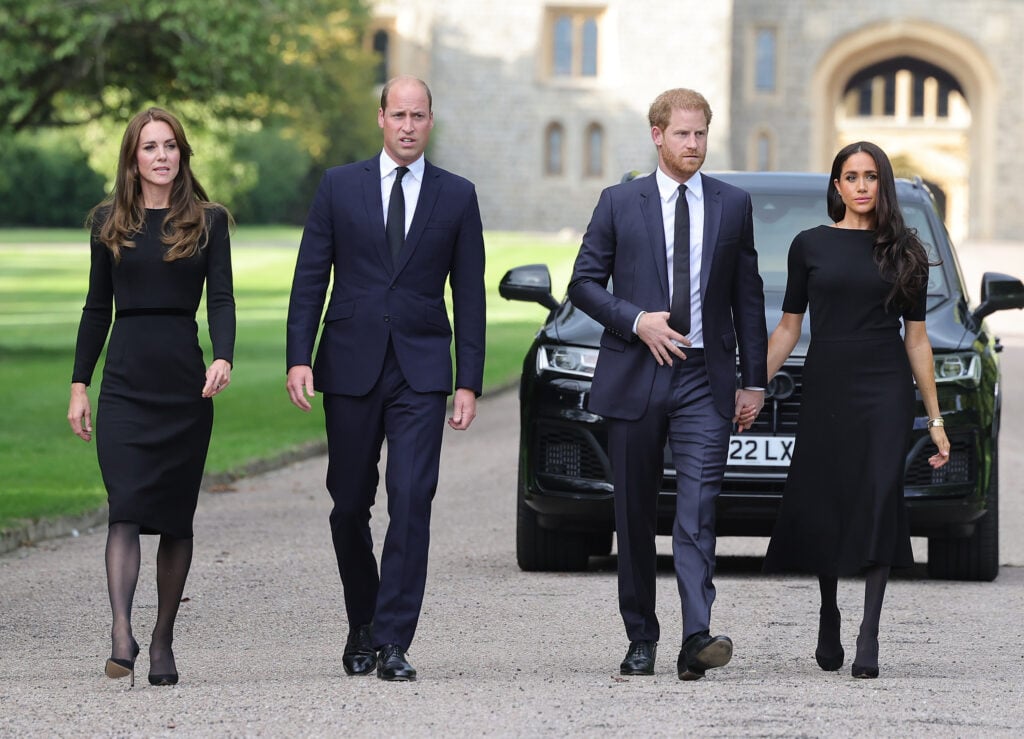 Kate Middleton, Prince William, Prince Harry, and Meghan Markle in September of 2022.